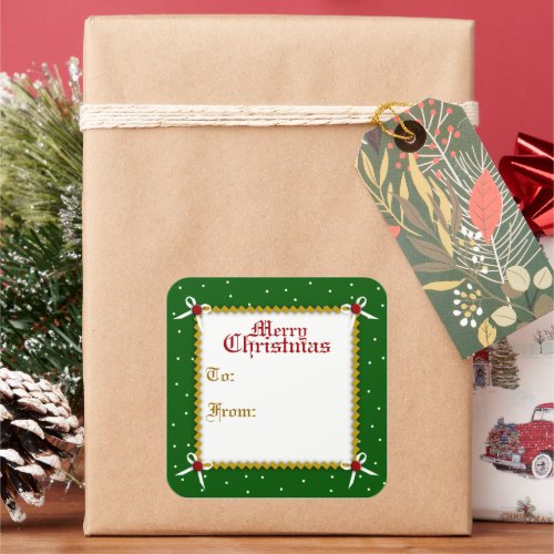 Crafty Christmas Gift Tag Sticker