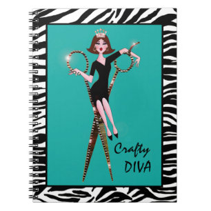 "Crafty DIVA" Notebooks