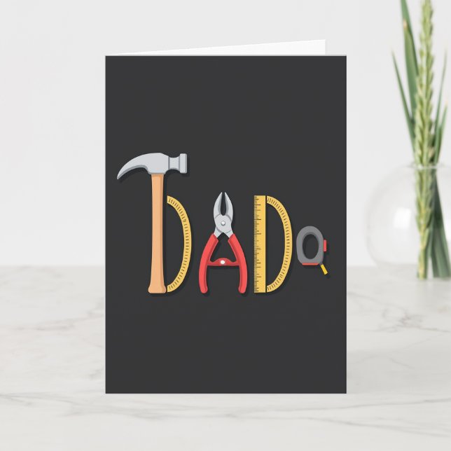 Crafty Fathers Day Tools Card (Front)