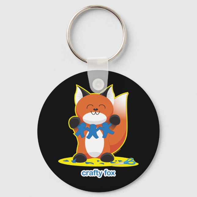 Crafty Fox Keychain (Front)