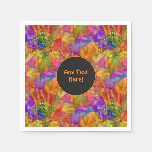 Crafty Kids Messy Fun with Your Occasion Text  Napkins (Front)