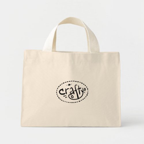Crafty mini tote bag for creative people