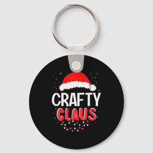 Crafty Santa Claus Christmas Matching Costume Keychain