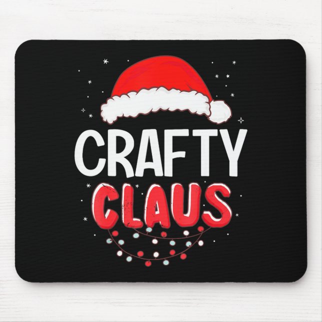 Crafty Santa Claus Christmas Matching Costume  Mouse Pad (Front)