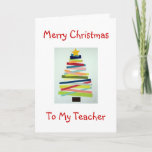 CRAFTY TREE FOR SPECIAL TEACHER AT CHRISTMAS HOLIDAY CARD<br><div class="desc">THIS CRAFTY TREE WILL PUT A SMILE ON "YOUR" TEACHER'S FACE THIS CHRISTMAS FOR SURE!</div>