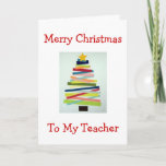 CRAFTY TREE FOR SPECIAL TEACHER AT CHRISTMAS HOLIDAY CARD<br><div class="desc">THIS CRAFTY TREE WILL PUT A SMILE ON "YOUR" TEACHER'S FACE THIS CHRISTMAS FOR SURE!</div>