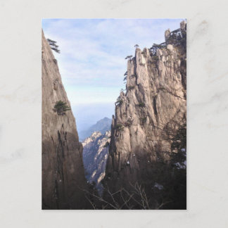 Crag in a mountain postcard