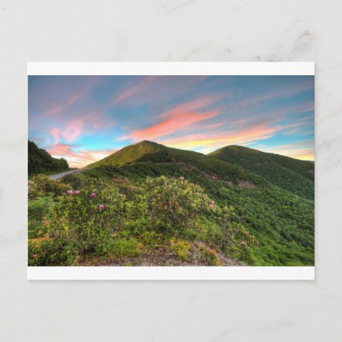 Craggy Pinnacle Sunset Postcard