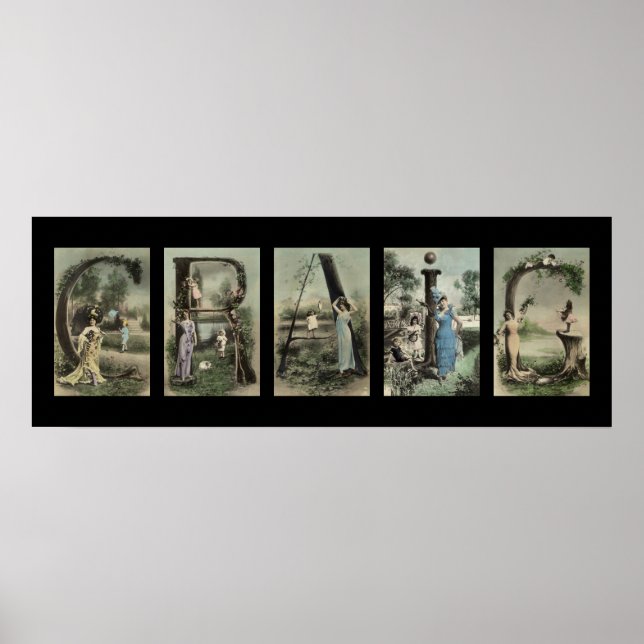 CRAIG Alphabet Letter Name Art Poster (Front)