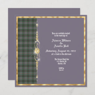 Craig Ancient Tartan Wedding Invitation