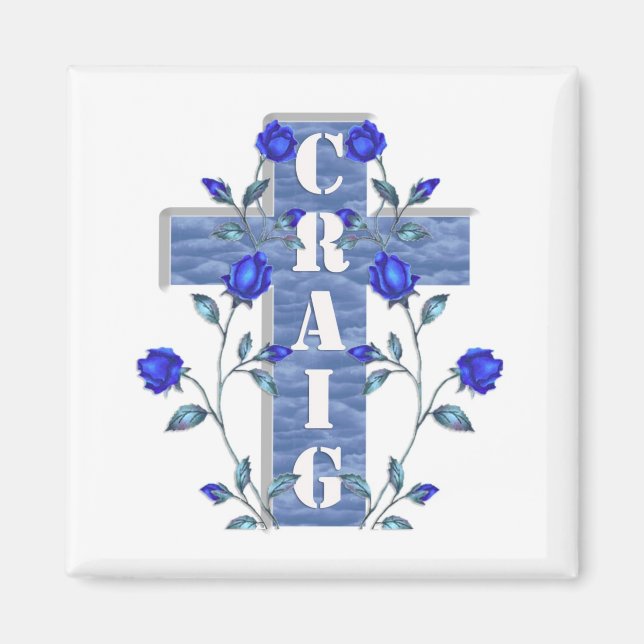 Craig Blue Cross Magnet (Front)