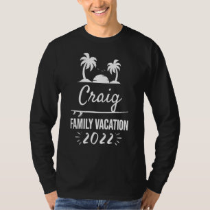 Craig Family Vacation Tropical Group Trip Beach T-Shirt