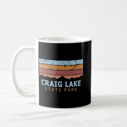 Craig Lake State Park Michigan Retro Cool  Coffee Mug