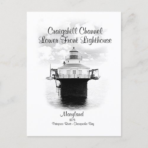 CRAIGSHILL CHANNEL LIGHHOUSE _  POSTCARD