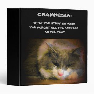 Cramming For The Test Can Give You Cramnesia Binder