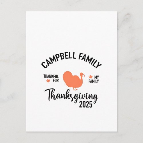 Crampbell Family 2025 Thanksgiving Turkey Dinner 