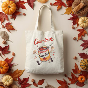 Cran-tastic - Funny Thanksgiving Cranberry Pun Tote Bag