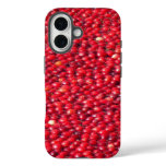 Cranberries Festive Red iPhone 16 Case