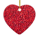 Cranberries Festive Red Ceramic Ornament