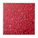 Cranberries Festive Red Ceramic Tile