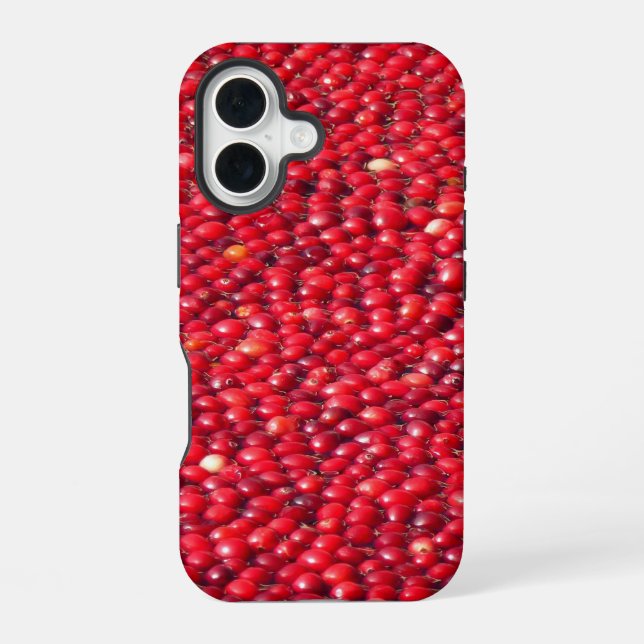 Cranberries Festive Red Iphone Case (Back)