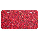 Cranberries Festive Red License Plate