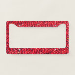 Cranberries Festive Red License Plate Frame