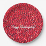 Cranberries Festive Red Paper Plates