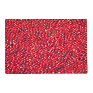 Cranberries Festive Red Placemat