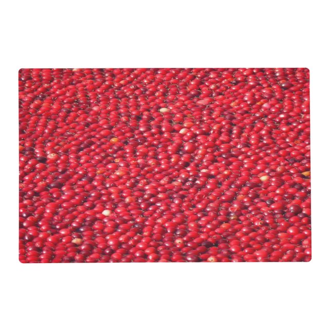 Cranberries Festive Red Placemat (Front)