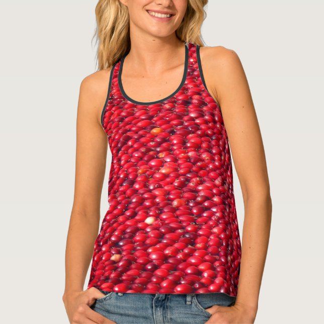 Cranberries Festive Red Tank Top (Front)