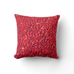 Cranberries Festive Red Throw Pillow