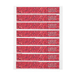 Cranberries Festive Red Wrap Around Label