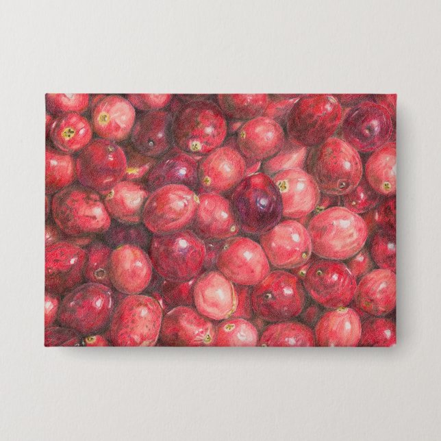Cranberries Still Life Button (Front)