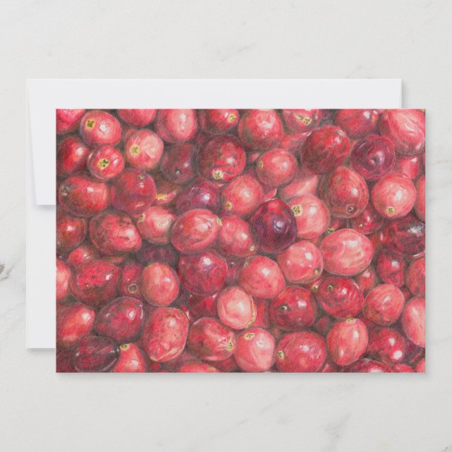 Cranberries Still Life Invitation (Front)