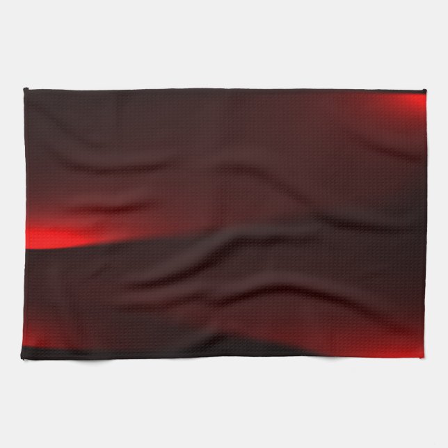 Cranberry And Black Lights Kitchen Towel (Horizontal)