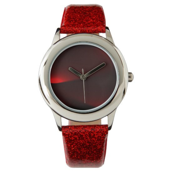 Cranberry And Black Lights - Tiles Watch