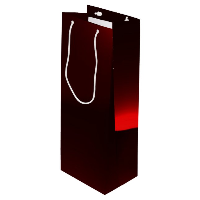 Cranberry And Black Lights Wine Gift Bag (Front Angled)