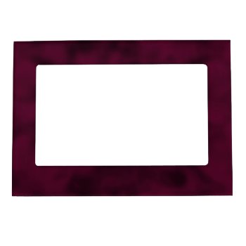 Cranberry And Black Mottled Magnetic Frame by ReflectionsOfColor at Zazzle