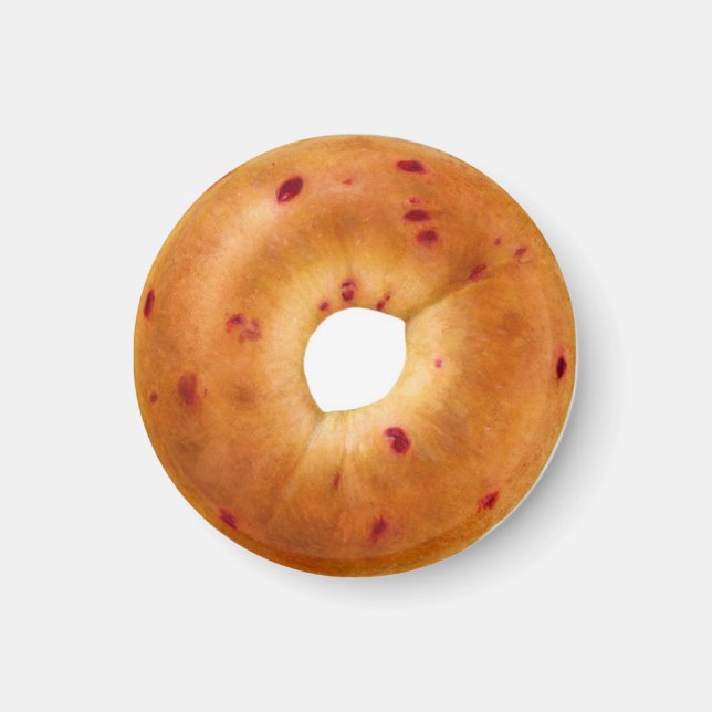 Cranberry Bagel Magnet (Front)