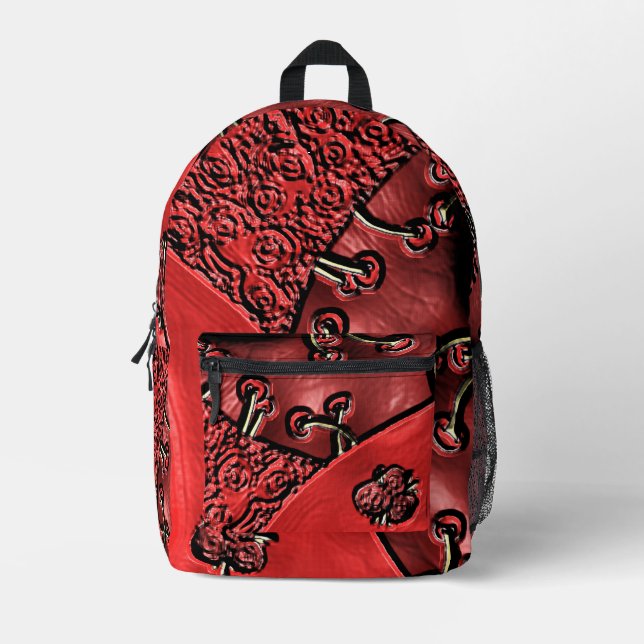 Cranberry Bazaar  Printed Backpack (Front)