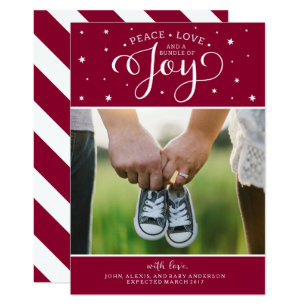 christmas pregnancy announcement card