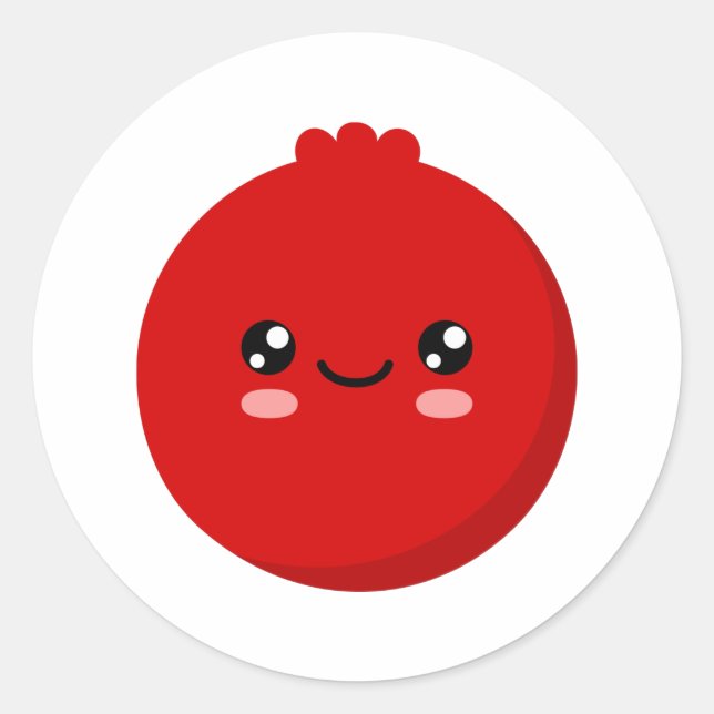 Cranberry Classic Round Sticker (Front)