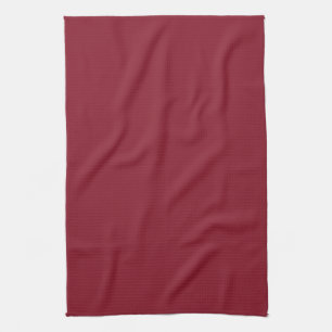 Cranberry Dark Red Solid Trend Color Background Kitchen Towel