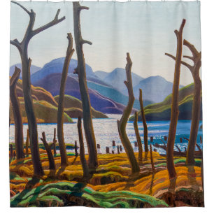 Cranberry Lake   Franklin Carmichael   Shower Curtain