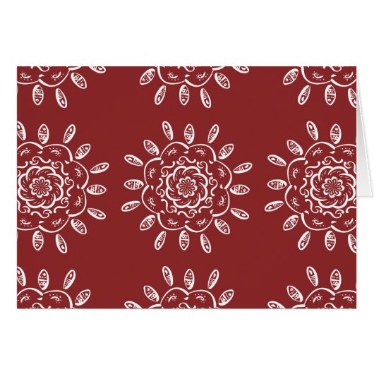 Cranberry Mandala Cards (Front Horizontal)