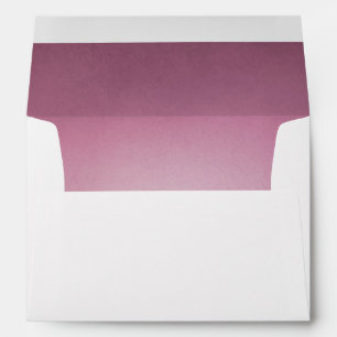Cranberry Maroon Interior Wedding Invitation Envelope