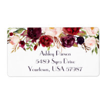 Cranberry Marsala return address label Cranberry Marsala return address label