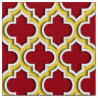 Cranberry, Pineapple Moroccan Quatrefoil #5DS