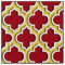Cranberry, Pineapple Moroccan Quatrefoil #5DS